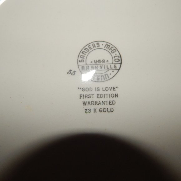 Vintage Collectible  Plate ; "God is Love"; First Edition - Picture 3 of 3